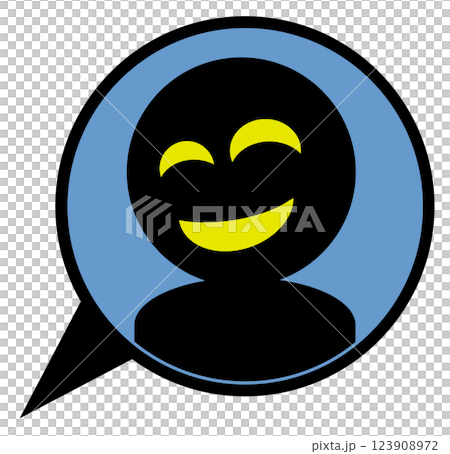 詐欺や犯罪を犯す悪人の顔イラスト 123908972