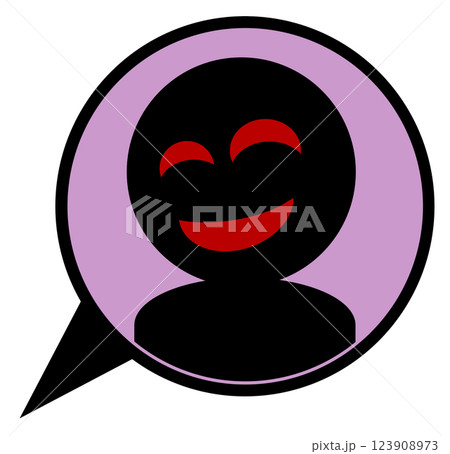 詐欺や犯罪を犯す悪人の顔イラスト 123908973