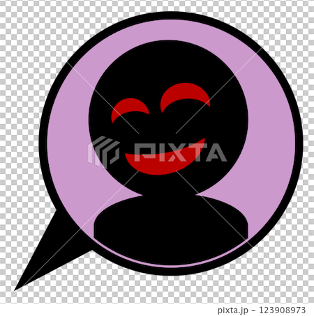 詐欺や犯罪を犯す悪人の顔イラスト 123908973