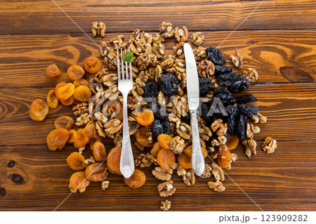 Natural products for healthy eating in a beautiful composition 123909282