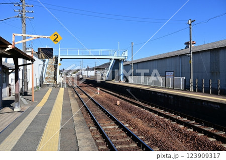 小泉駅（こいずみえき）太多線のホーム 123909317