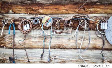 Unnecessary things on the wall 123911032