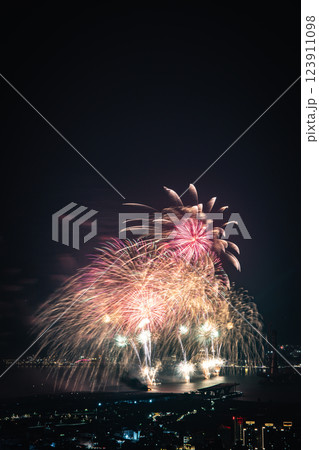 花火 キラキラ輝くもの 線香花火 123911098