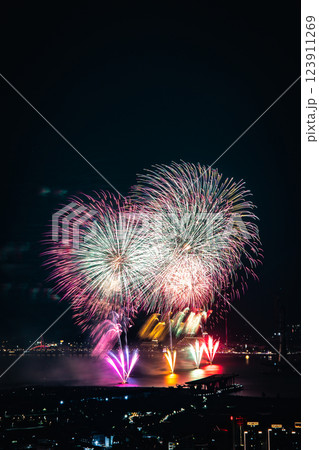 花火 キラキラ輝くもの 線香花火 123911269