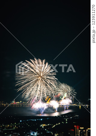花火 キラキラ輝くもの 線香花火 123911270