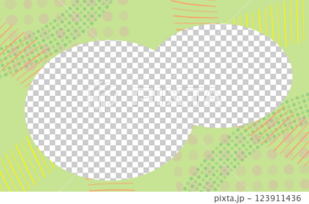 Pop green geometric frame Pop green geometric frame 123911436