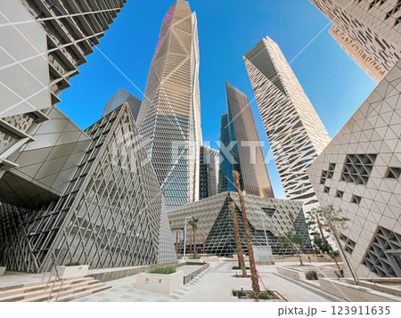 Modern Geometric Architecture at King Abdullah Financial District 123911635