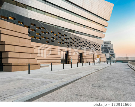 Modern Geometric Architecture at King Abdullah Financial District 123911666