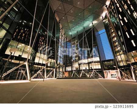 Modern Architectural Brilliance at KAFD. Night. 123911695