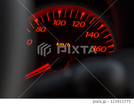 Car odometer night Car odometer night 123911775