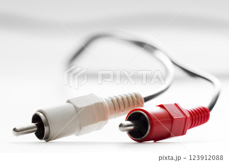 RCA cable with connectors RCA cable with connectors 123912088