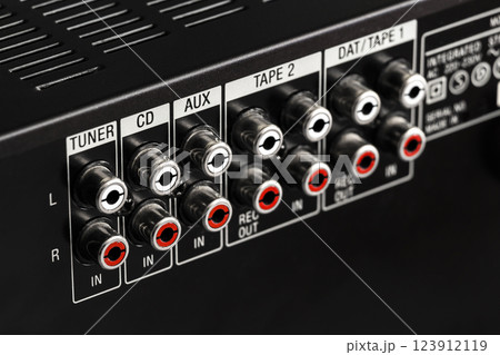 The connection jacks on the music center The connection jacks on the music center 123912119