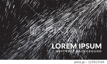 Abstract Black and White mess scribble texture 123913584