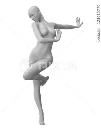 3D Female mannequin ballet dancer 3D Female mannequin ballet dancer 123913770