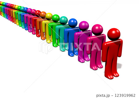 3D cartoon characters - que concept 3D cartoon characters - que concept 123919962