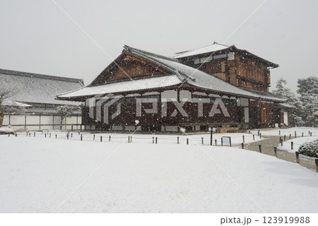雪の二条城　本丸御常御殿　京都市中京区 123919988