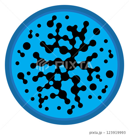 Vector Meta ball Connect Dot Set. Molecule chain. Circle Shapes. Abstract Geometric Dots. Morphing Blob for Pattern, Sticker, Badge, Poster, Web Design 123919993