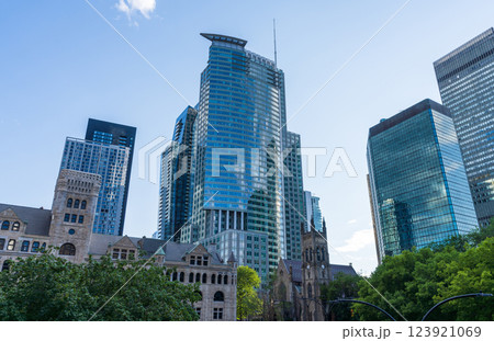 Downtown Montreal Skyline with Historic and Modern Architecture. Montreal, Quebec, Canada. Downtown Montreal Skyline with Historic and Modern Architecture. Montreal, Quebec, Canada. 123921069