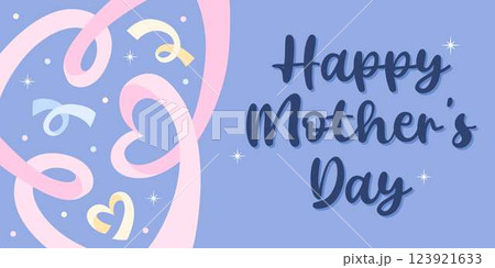 Happy Mothers Day Poster Panoramic Banner Happy Mothers Day Poster Panoramic Banner 123921633