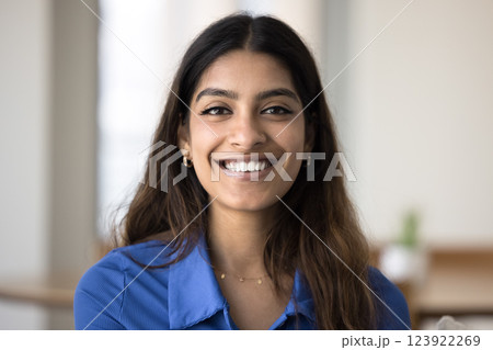 Head shot portrait of beautiful young Indian woman Head shot portrait of beautiful young Indian woman 123922269