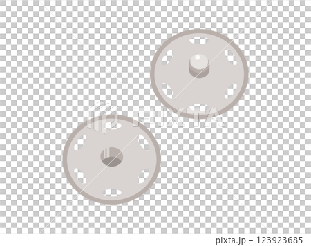 スナップボタンをイメージしたイラスト スナップボタンをイメージしたイラスト 123923685