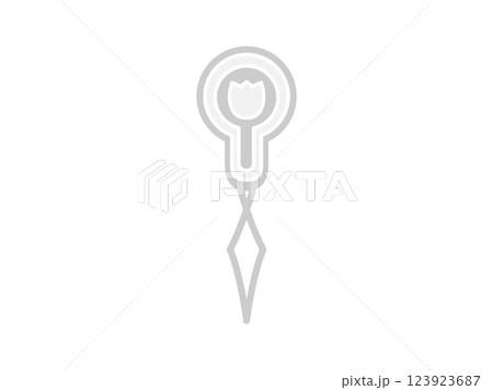 糸通しをイメージしたイラスト 123923687