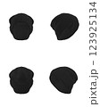 Black Knit Beanie Multiple Angles. Stylish Winter Hat Isolated on White Background. 123925134
