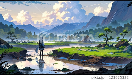 地球の涙と希望 123925322