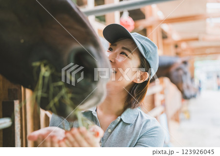 involved with horses involved with horses 123926045