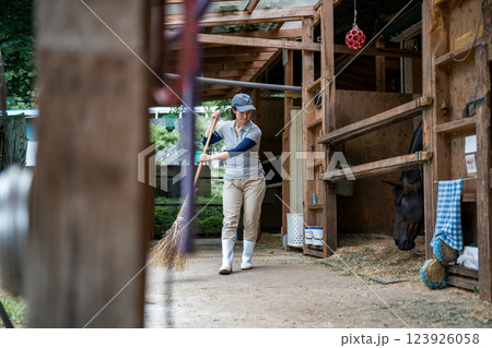 involved with horses 123926058