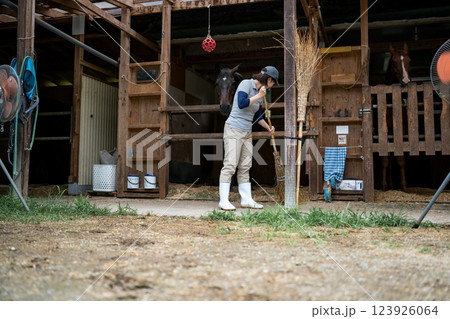 involved with horses 123926064