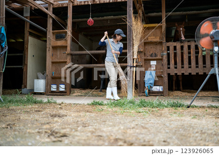 involved with horses 123926065