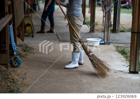 involved with horses 123926069