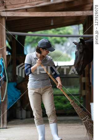 involved with horses 123926078