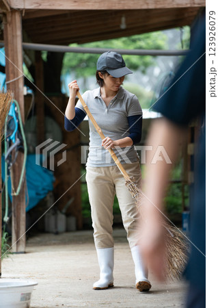 involved with horses 123926079