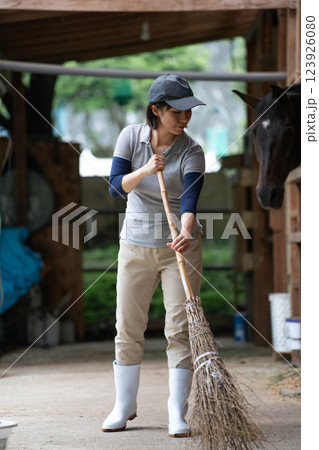 involved with horses 123926080