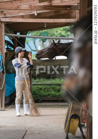 involved with horses 123926093