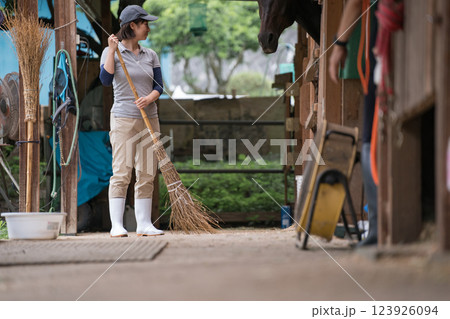 involved with horses 123926094