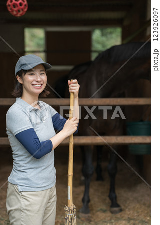 involved with horses 123926097