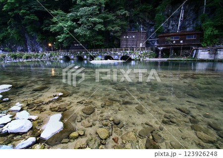 晩夏の川治温泉郷… 河原から眺める『男鹿川』 晩夏の川治温泉郷… 河原から眺める『男鹿川』 123926248