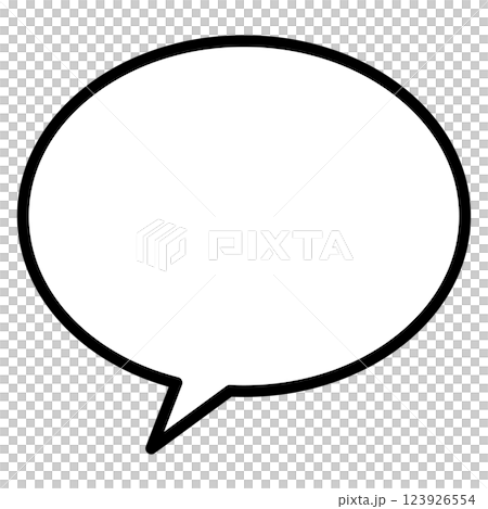 Simple round speech bubble_01 Simple round speech bubble_01 123926554