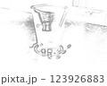 コーヒーカップ 123926883