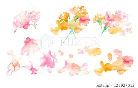 : 水彩画。水彩タッチの母の日カーネーションイラスト。母の日のカーネーション背景ベクターイラスト。 123927012