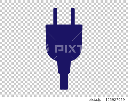 Power plug icon (outlet mark) 123927059