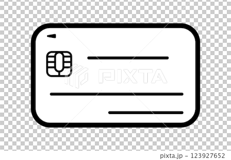 クレジットカードのアイコンベクターイラスト モノクロクレジットカード クレジットカードのアイコンベクターイラスト モノクロクレジットカード 123927652