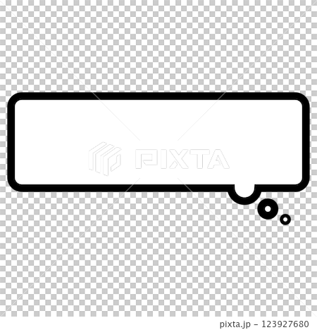Rounded rectangular thought bubble_01 123927680