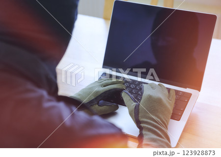ハッカーや闇バイト（強盗）イメージ 123928873