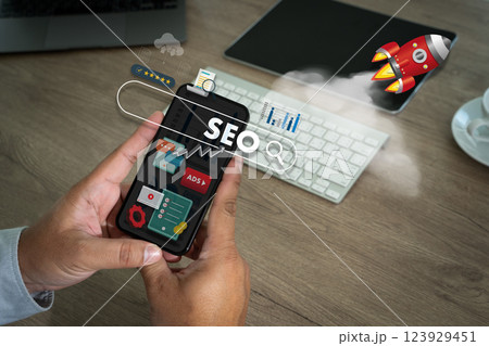 CONTENT IS KING seo search engine optimization SEO, content strategy, and website optimization to boost online business success through data-driven analysis and social media promotion 123929451