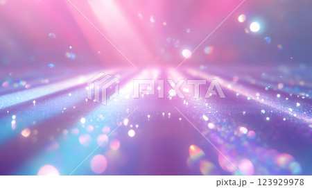 カラフルに光る抽象的な背景　AI 123929978