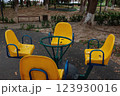 Children's carousel with yellow seats 123930016
